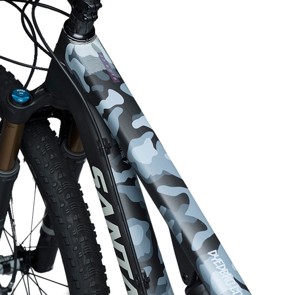 Dyedbro Frame Protection Wrap Camo White - Ultimate Cycles Nowra