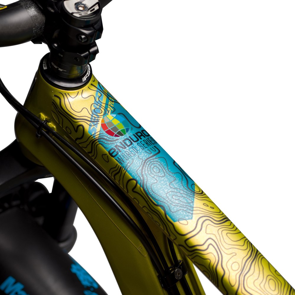 Dyedbro Frame Protection Wrap Enduro World Series Black - Ultimate Cycles Nowra