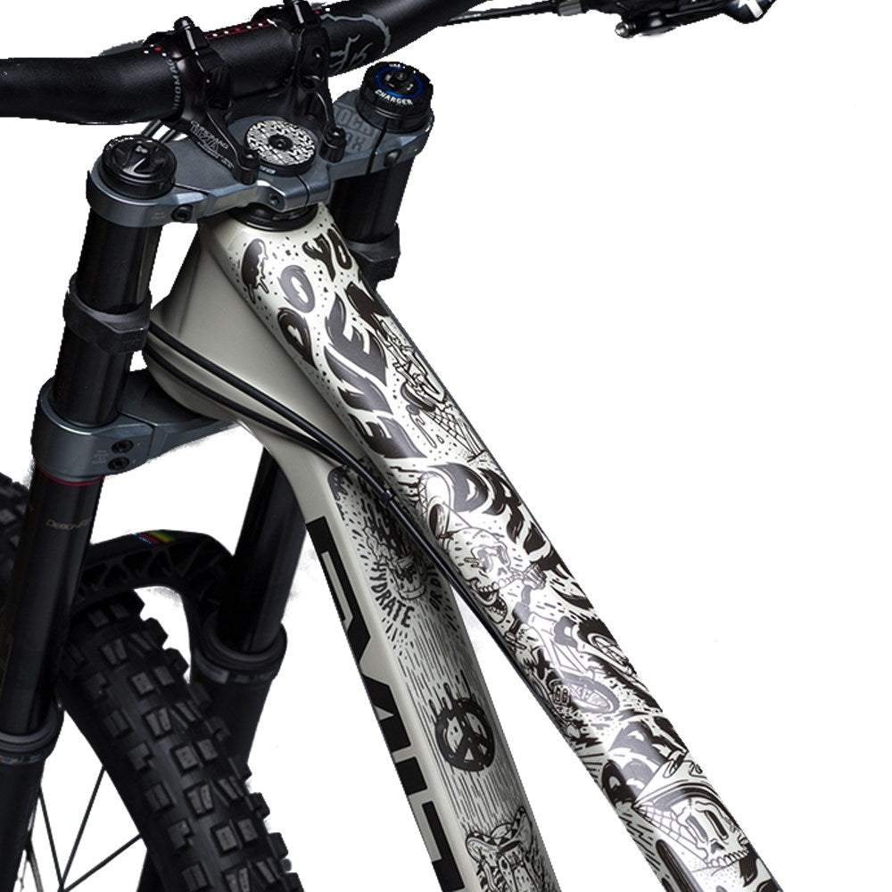 Dyedbro Frame Protection Wrap Fluor Black - Ultimate Cycles Nowra