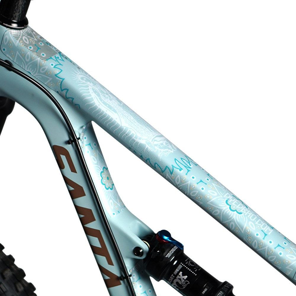 Dyedbro Frame Protection Wrap Guadalupe White - Ultimate Cycles Nowra