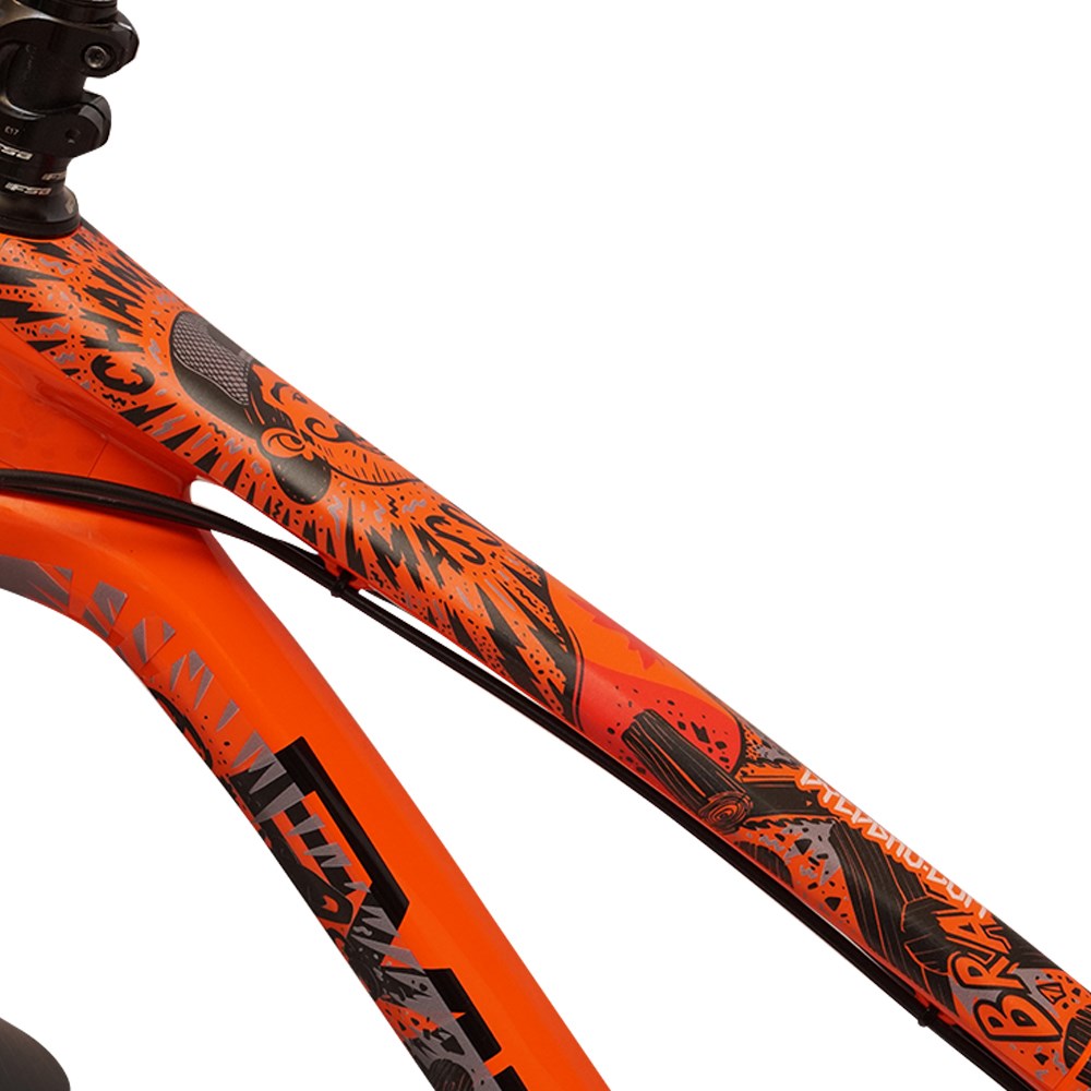 Dyedbro Frame Protection Wrap Chainsaw Black - Ultimate Cycles Nowra