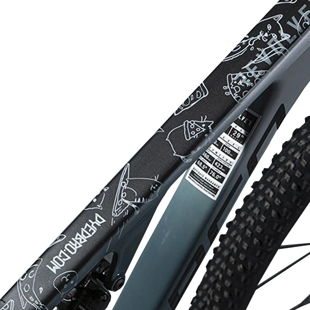 Dyedbro Frame Protection Wrap Cats White - Ultimate Cycles Nowra