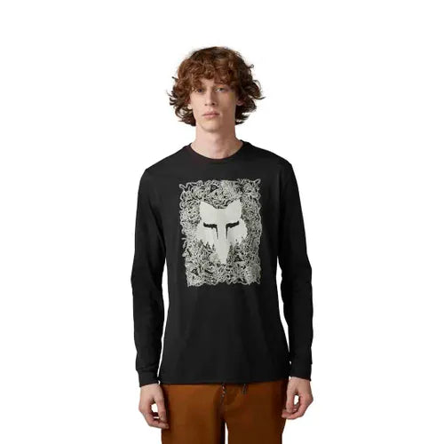 Fox Auxlry Ls Tech Tee Blk - Ultimate Cycles Nowra