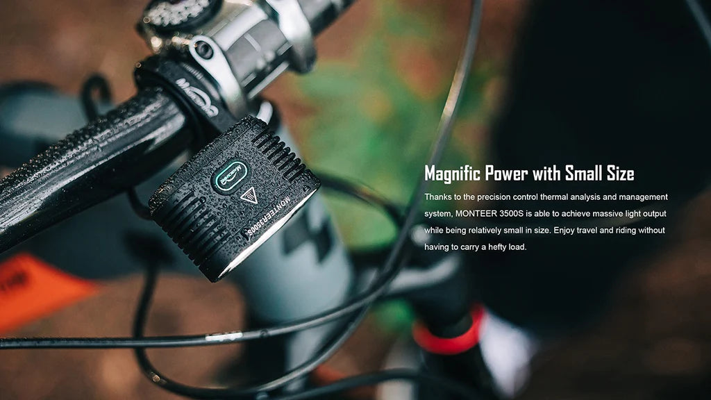 Magicshine Monteer 3500s Nebula Front Light - Mj-6116 Battery Inc - Ultimate Cycles Nowra