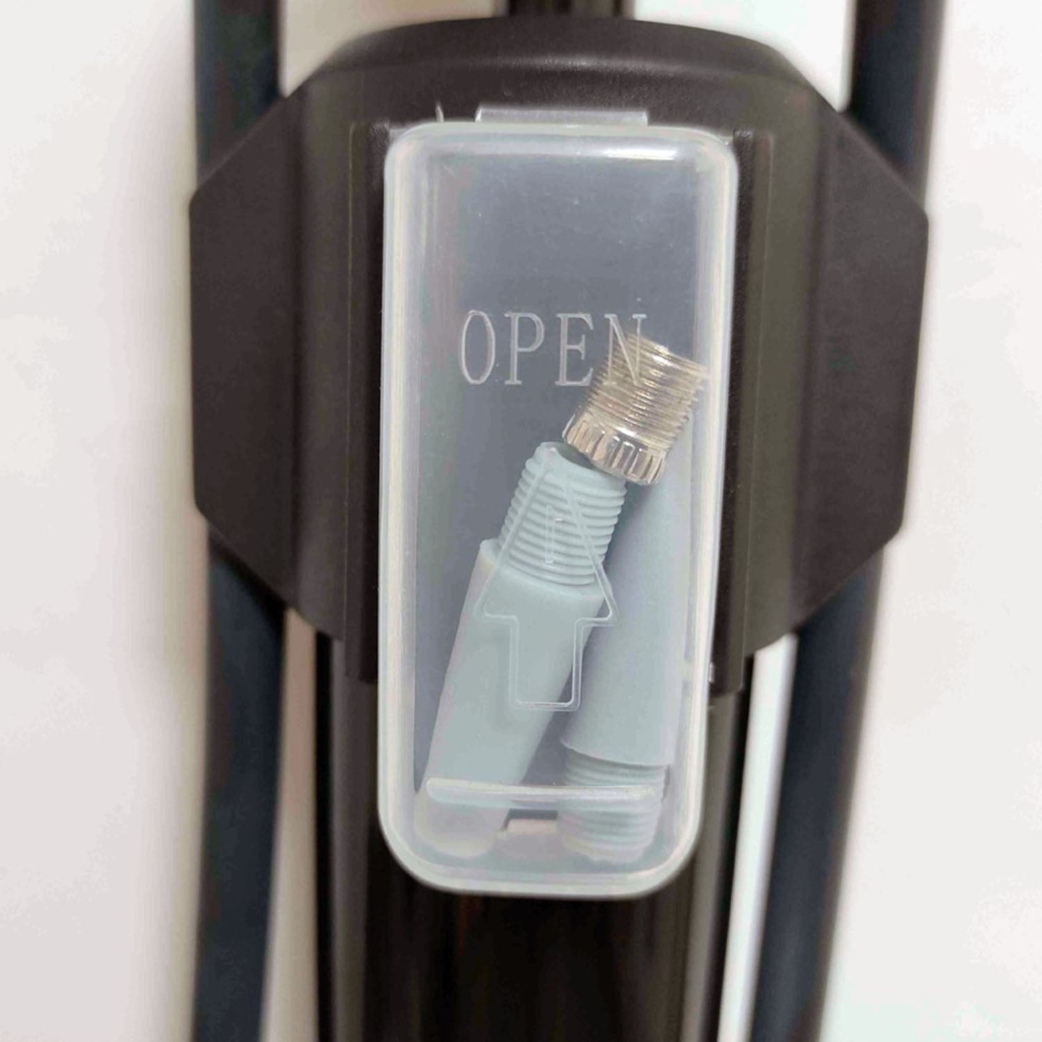 Azur BV Floor Pump Dual Valve High Volume 58psi Black