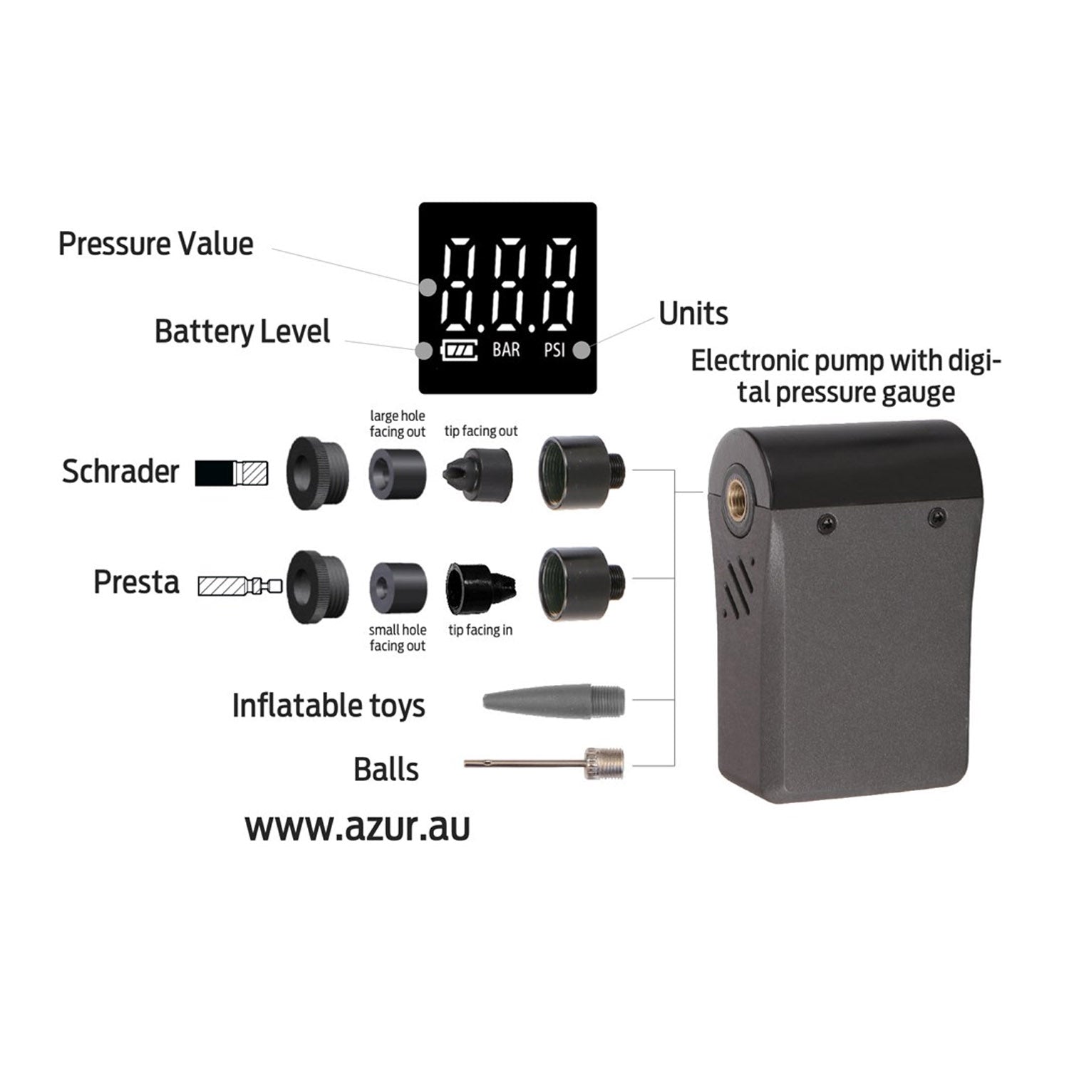 Azur Electric Pump With Guage