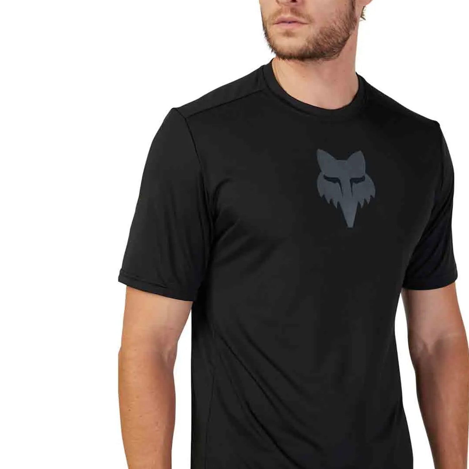 Fox Ranger Ss Jersey Lab Head Blk - Ultimate Cycles Nowra