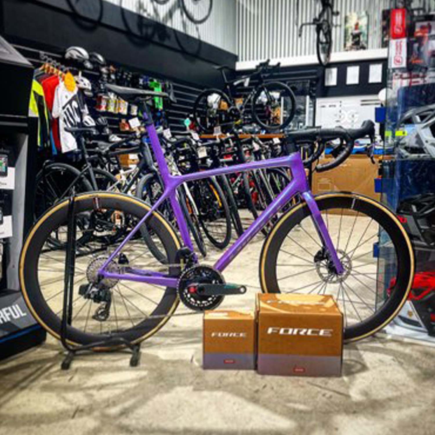 UC CUSTOM BUILD) GIANT TCR ADVANCED SL M/L BLURPLE SRAM FORCE