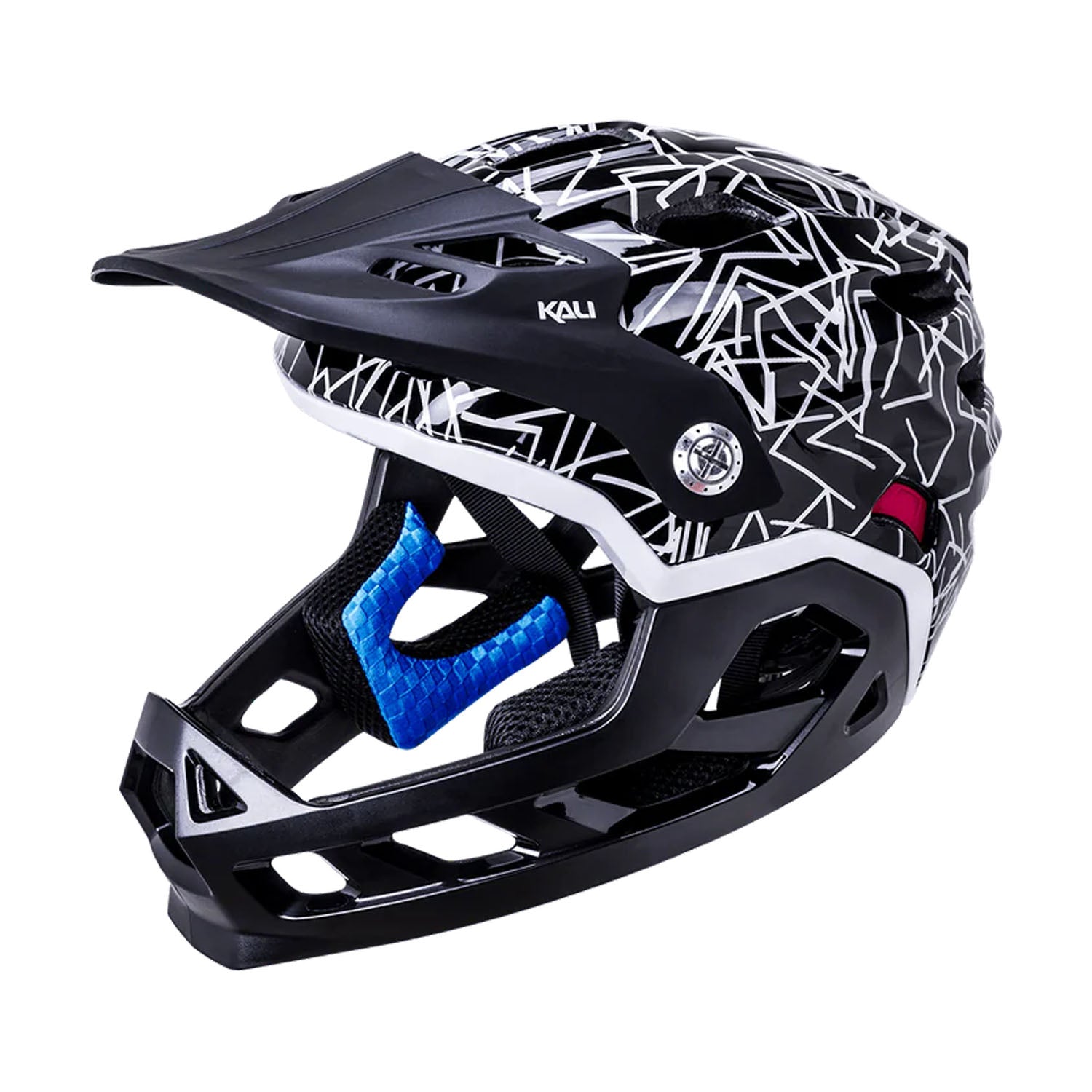Kali Maya Full Face Kids Helmet 50 - 54cm Segment Mono - Ultimate Cycles Nowra