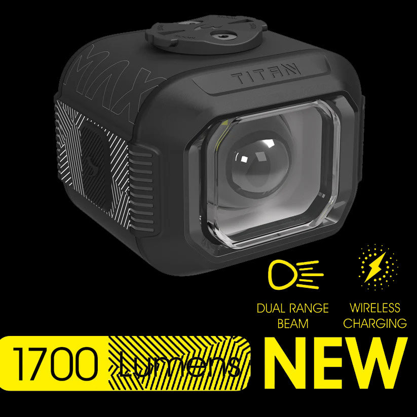 MOON TITAN MAX FRONT LIGHT 1700 LUMENS BLACK - Ultimate Cycles Nowra