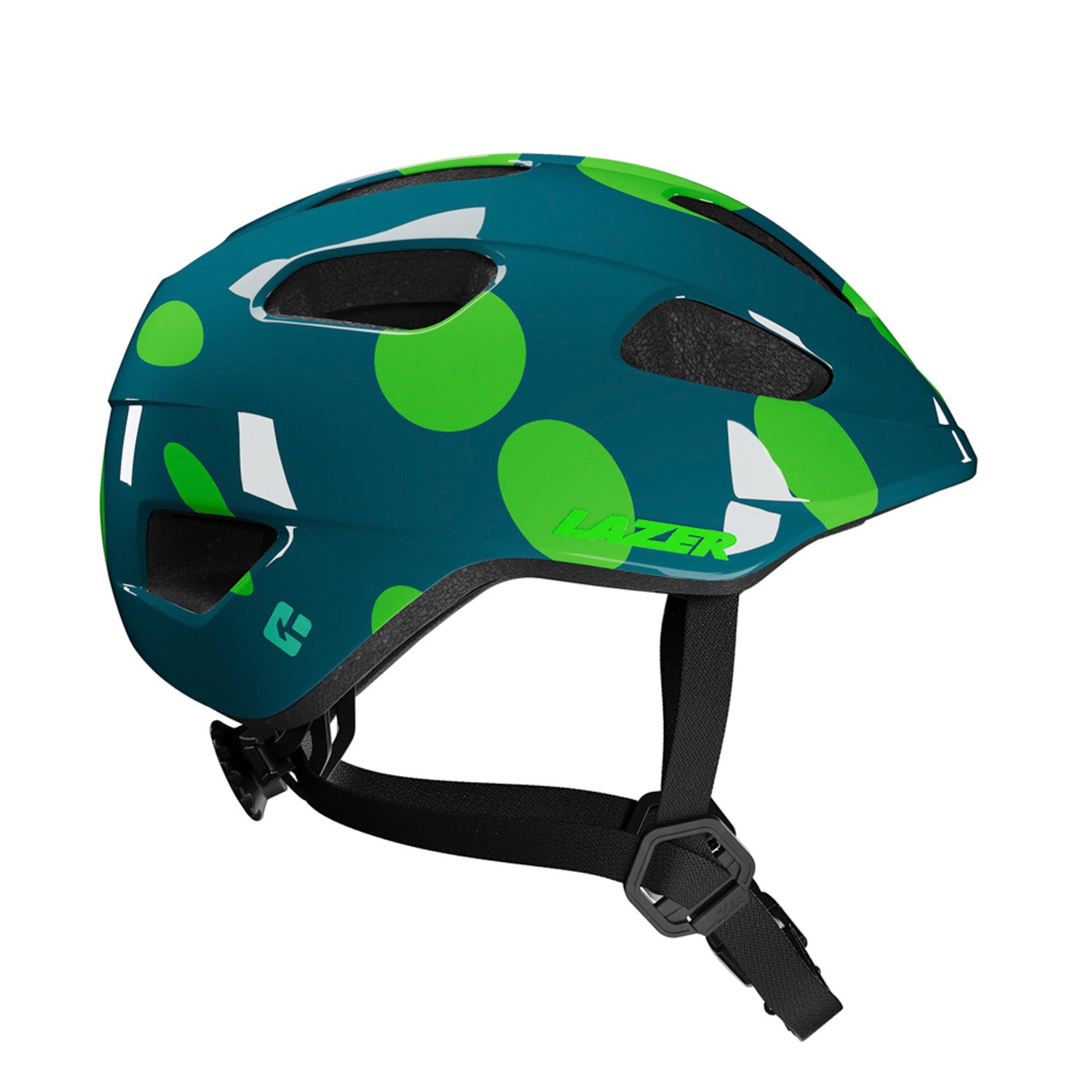 Lazer Nutz 2.0 Kineticore Helmet Green Dots Unisize 50-56cm - Ultimate Cycles Nowra