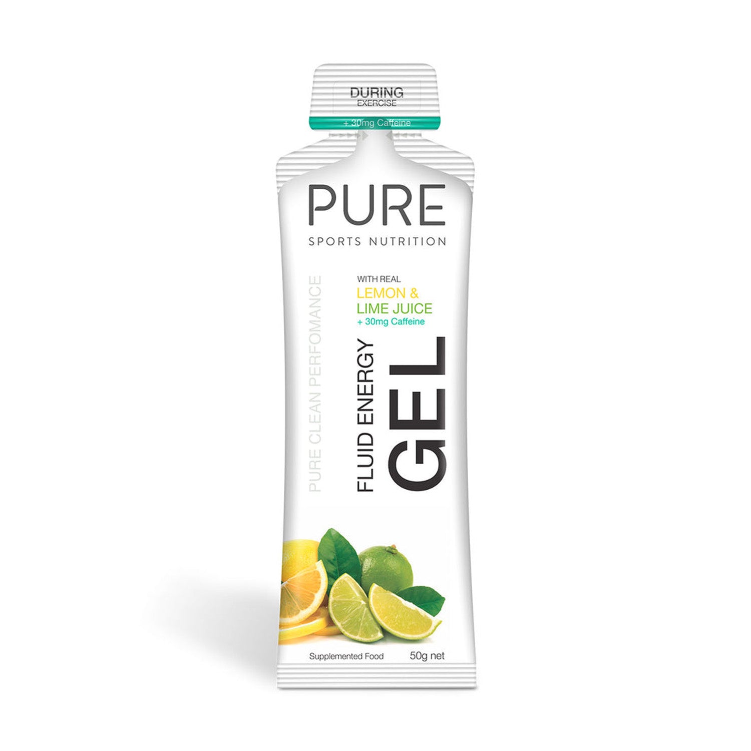 PURE FLUID ENERGY GEL LEMON/LIME 50G - Ultimate Cycles Nowra