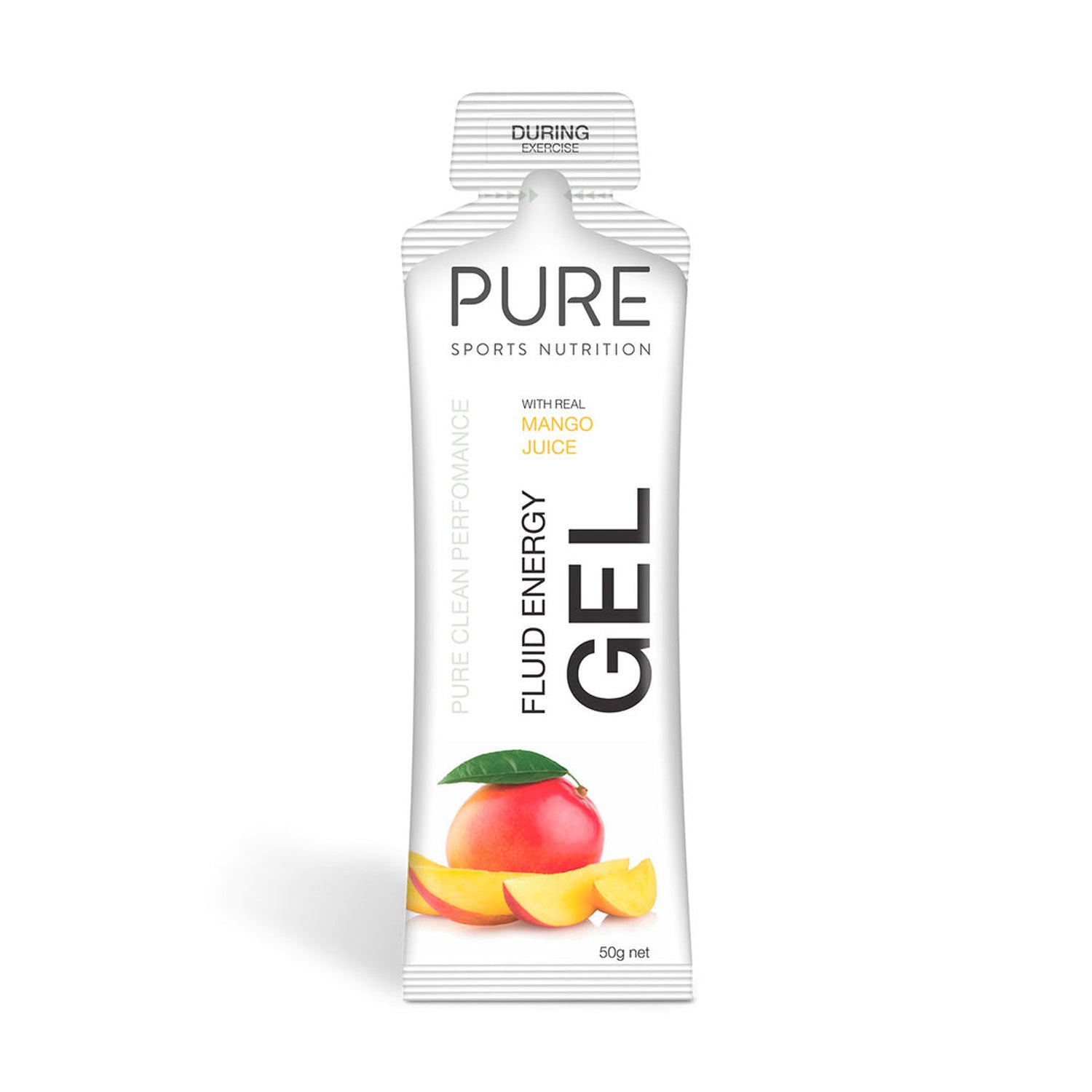 PURE FLUID ENERGY GEL MANGO 50G - Ultimate Cycles Nowra