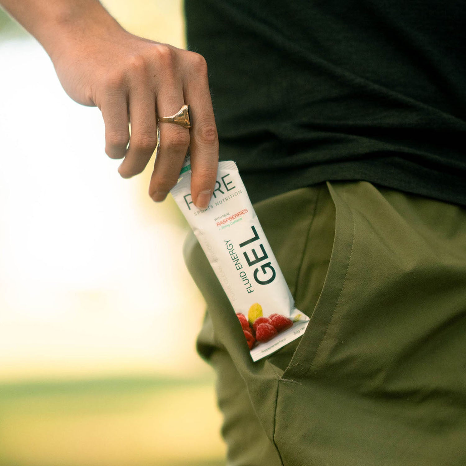 PURE FLUID ENERGY GEL RASPBERRY 50G - Ultimate Cycles Nowra