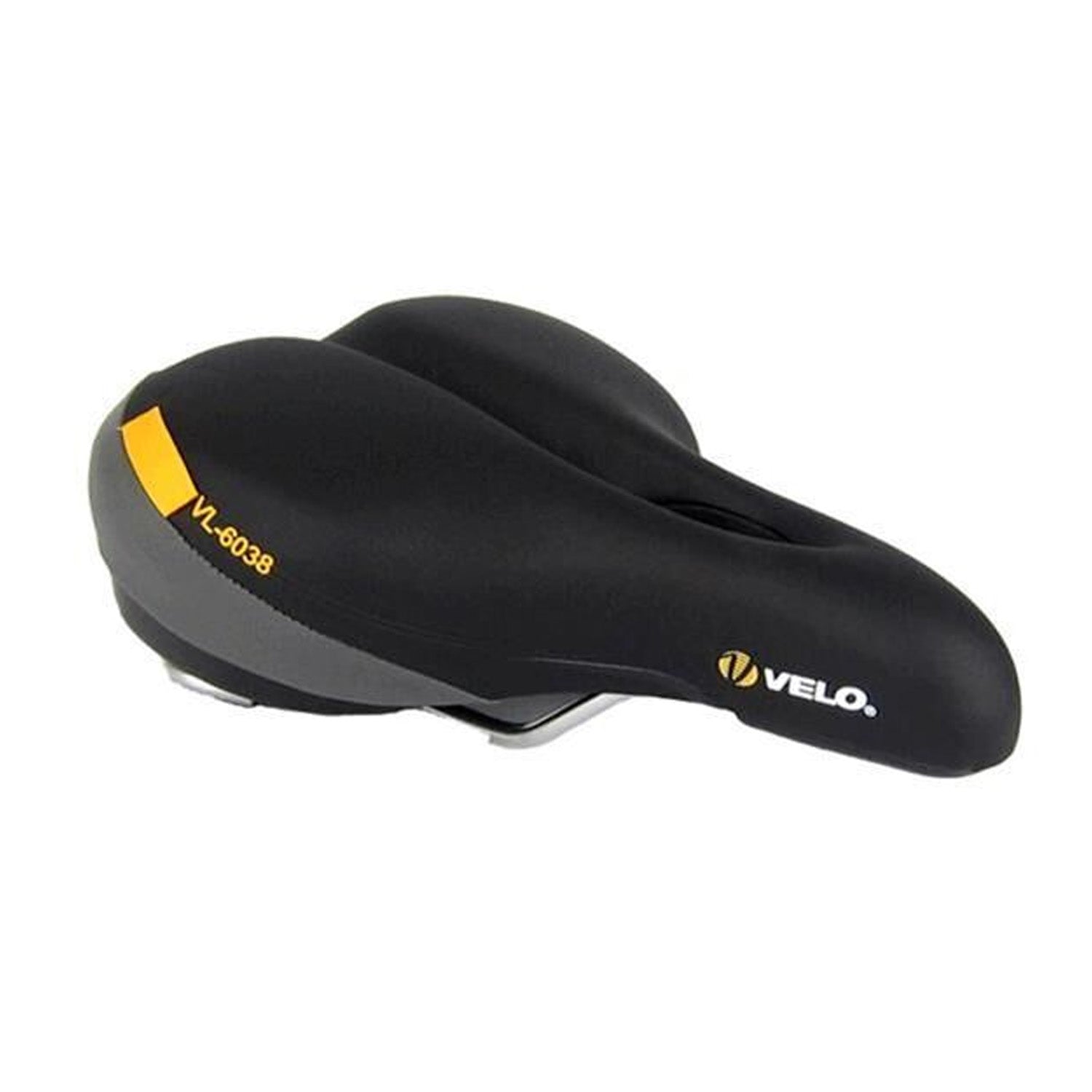Velo Plush Saddle 239mm x 187mm Black - Ultimate Cycles Nowra